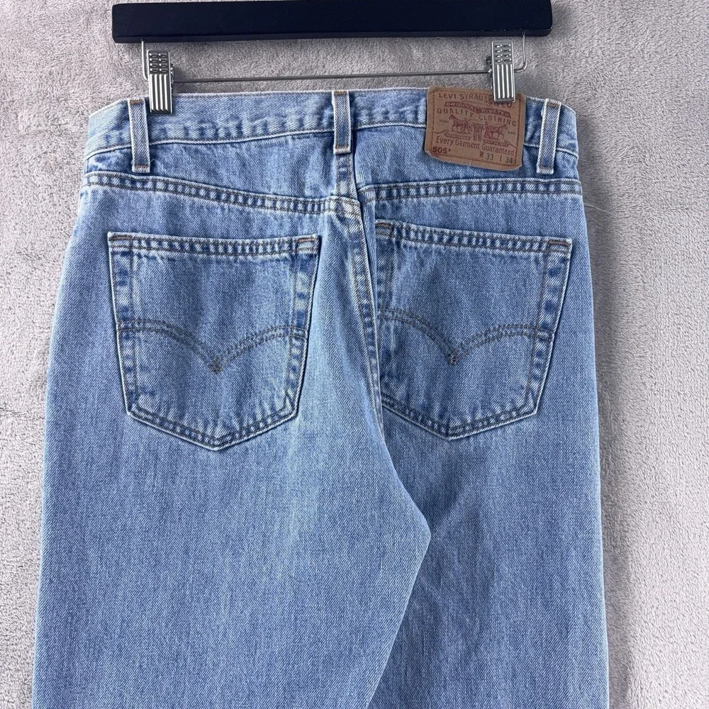 Vintage Levi's 505‎ Jeans Mens Size 33x34 Blue Denim USA Made 90s Classic